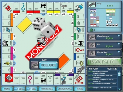 Screen ze hry Monopoly