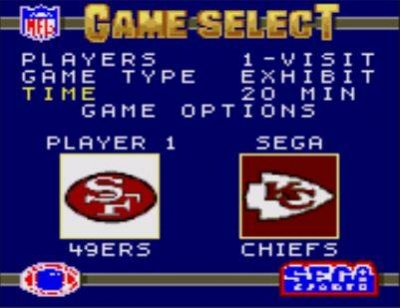 Screen ze hry NFL 95