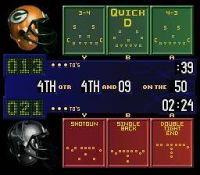 Screen ze hry NFL Quarterback Club 96