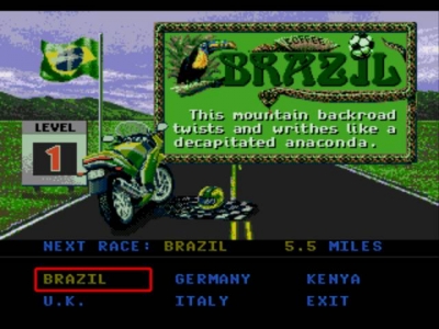 Screen ze hry Road Rash 3