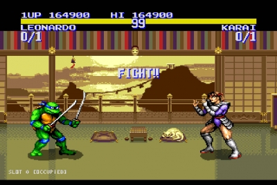 Screen ze hry Teenage Mutant Ninja Turtles: Tournament Fighters