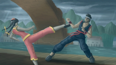 Artwork ke he Virtua Fighter 2