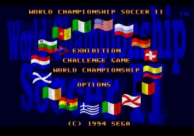 Screen ze hry World Championship Soccer II