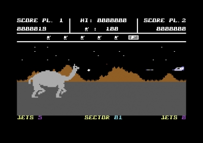 Screen ze hry Attack of the Mutant Camels