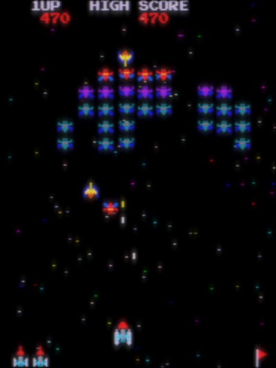 Screen ze hry Galaxian