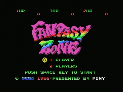 Screen ze hry Fantasy Zone