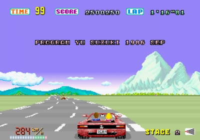 Screen ze hry OutRun