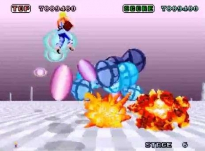 Screen ze hry Space Harrier