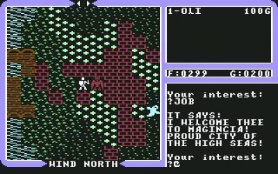 Screen ze hry Ultima IV: Quest of the Avatar