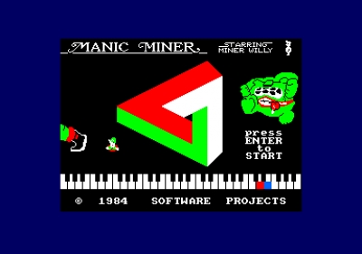 Screen ze hry Manic Miner