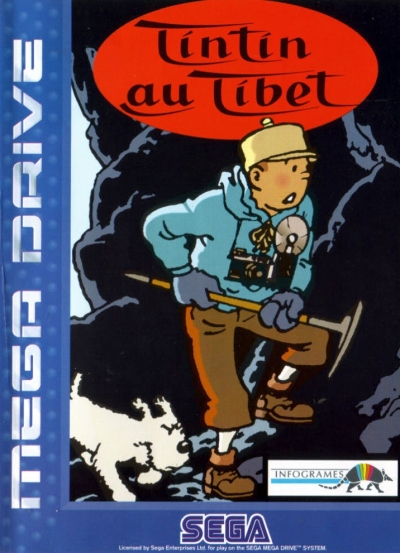 Obal hry Tintin au Tibet