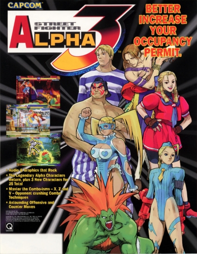 Obal hry Street Fighter Alpha 3