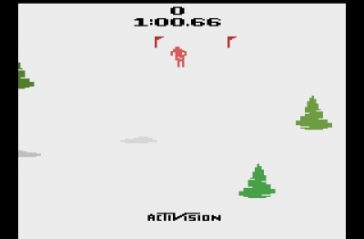 Screen ze hry Skiing