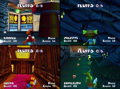 Screen ze hry Fur Fighters