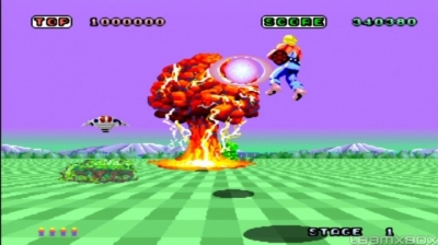 Screen ze hry Space Harrier