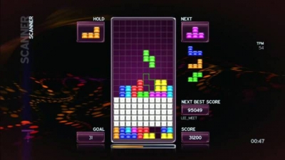 Screen ze hry Tetris