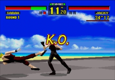 Screen ze hry Virtua Fighter