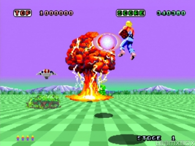 Screen ze hry Space Harrier