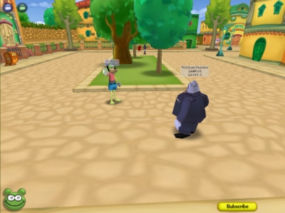 Screen ze hry Toontown Online