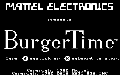 Screen ze hry BurgerTime