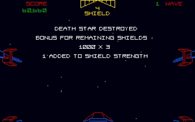 Screen ze hry Star Wars: The Arcade Game