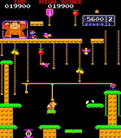 Screen ze hry Donkey Kong Jr.