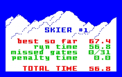 Screen ze hry Mountain Madness: Super Pro Skiing