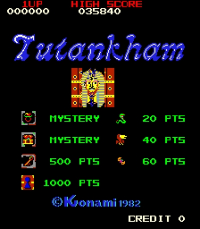 Screen ze hry Tutankham