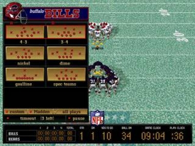 Screen ze hry Madden NFL 97