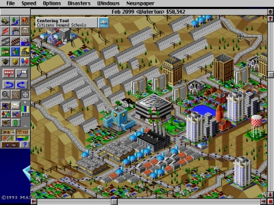 Screen ze hry SimCity 2000