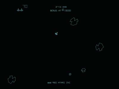 Screen ze hry Asteroids Deluxe