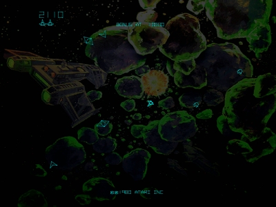 Screen ze hry Asteroids Deluxe