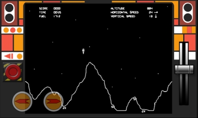 Screen ze hry Lunar Lander