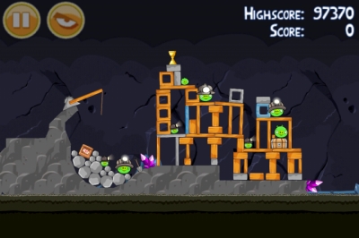 Screen ze hry Angry Birds