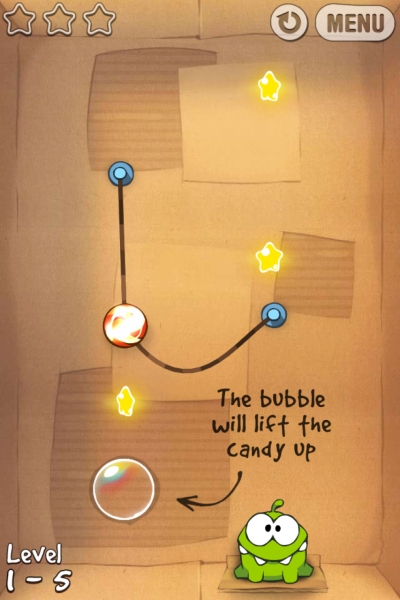 Screen ze hry Cut The Rope