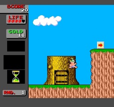 Screen ze hry Wonder Boy in Monster Land