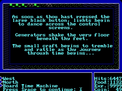 Screen ze hry Ultima I: The First Age of Darkness