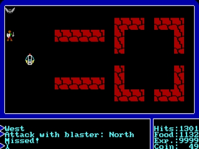 Screen ze hry Ultima I: The First Age of Darkness