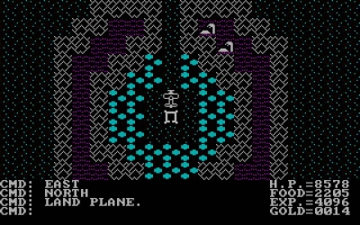 Screen ze hry Ultima II: The Revenge of the Enchantress