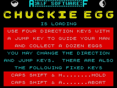 Screen ze hry Chuckie Egg