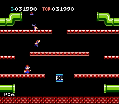 Screen ze hry Mario Bros.