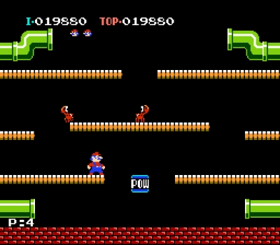 Screen ze hry Mario Bros.