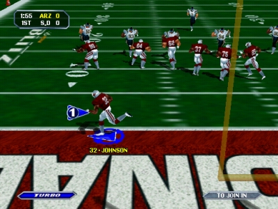 Screen ze hry NFL Blitz 2000