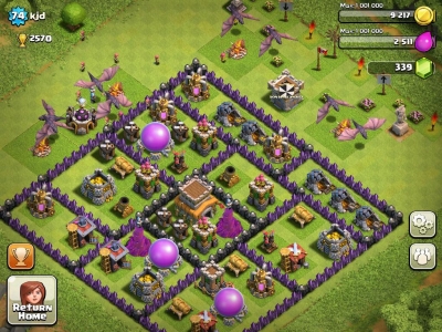 Screen ze hry Clash of Clans