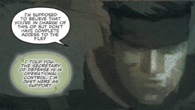 Screen ze hry Metal Gear Solid: Digital Graphic Novel