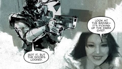 Screen ze hry Metal Gear Solid: Digital Graphic Novel