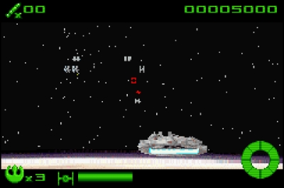 Screen ze hry Star Wars: Flight of the Falcon