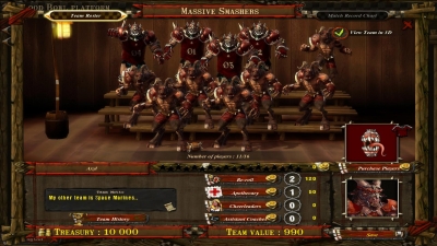 Screen ze hry Blood Bowl: Chaos Edition