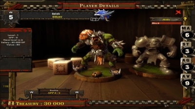 Screen ze hry Blood Bowl: Chaos Edition