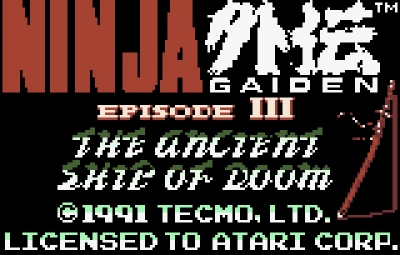 Screen ze hry Ninja Gaiden III: Ancient Ship of Doom